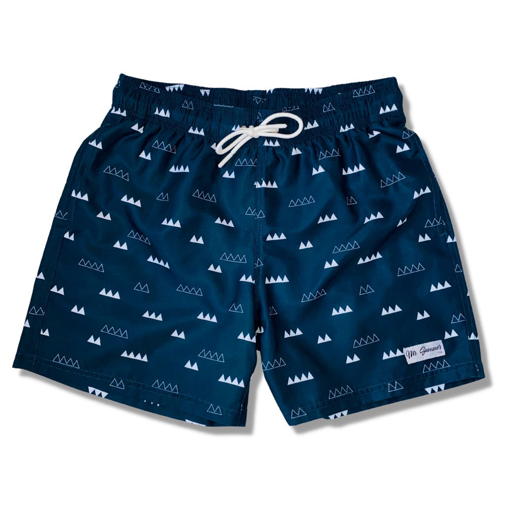Patterned sales swim trunks