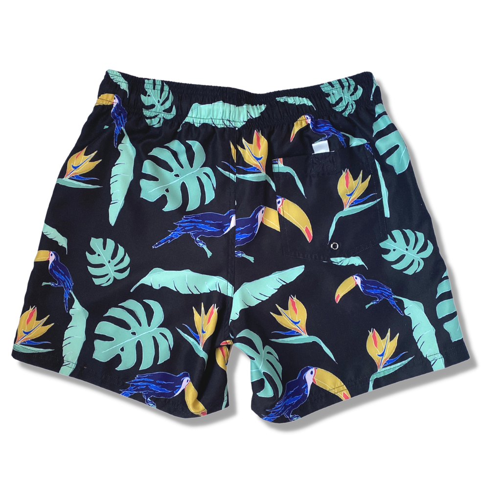 Patterned 2025 swim trunks